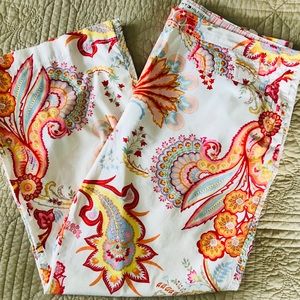 Colorful Tommy H Crops size 12